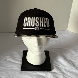 Crushed Black and White Men's Hat